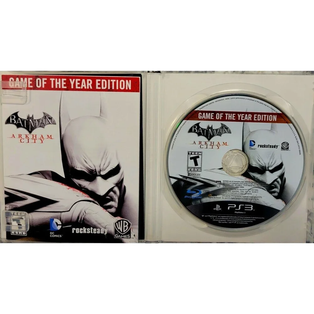 SONY PLAYSTATION 3 PS3: BATMAN  ARKHAM CITY  GAME OF THE YEAR EDITION, VG COND